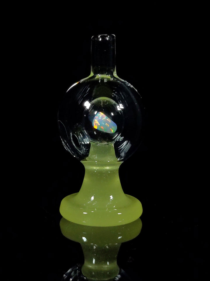 Chartreuse Opal Bubble Cap - Soup_Glass