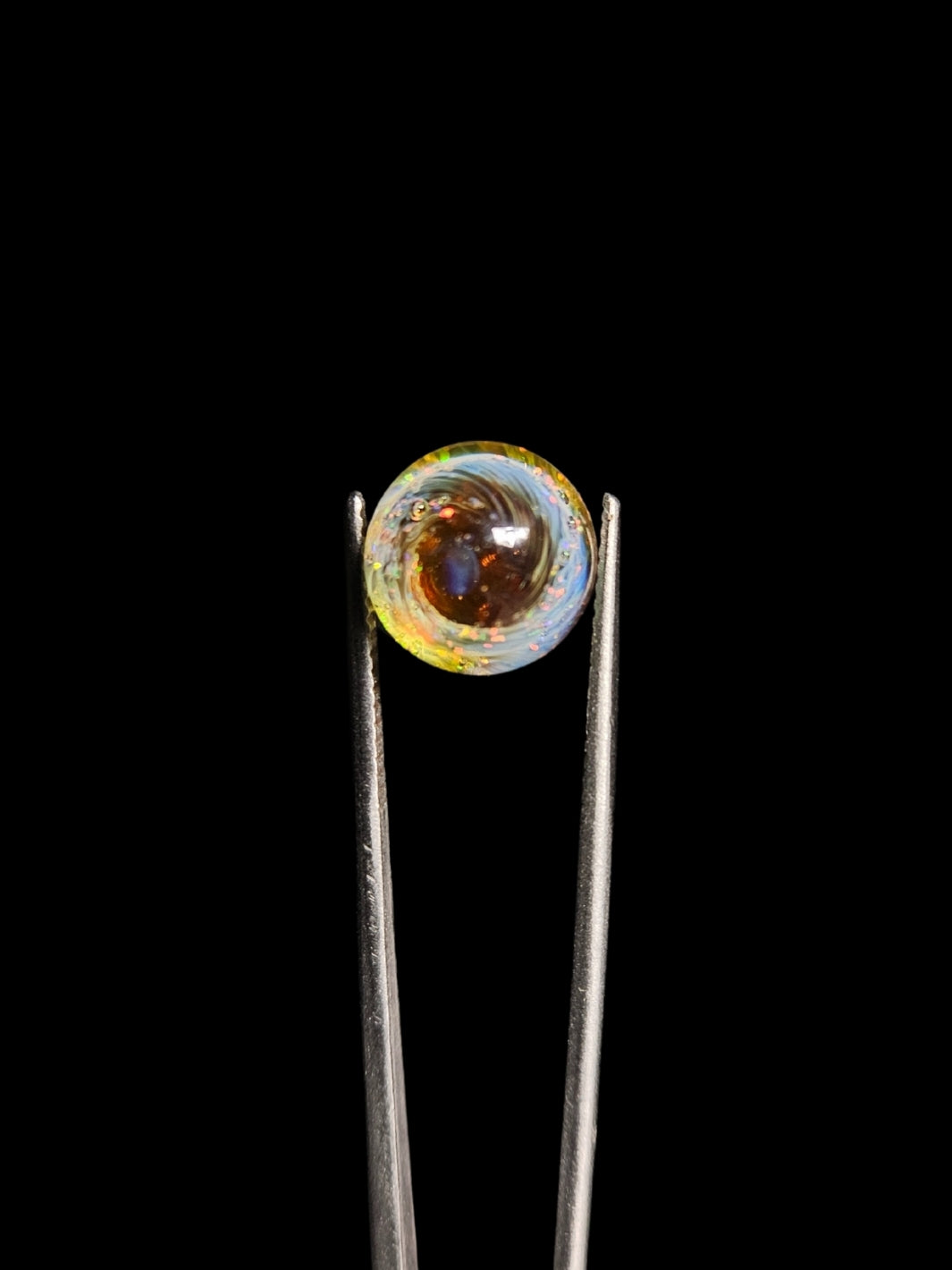 Fumed Crushed Opal Terp Pearl - NuzzyGlass