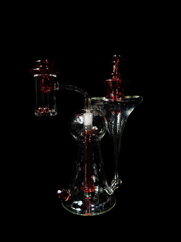 Lid Glass- Red Recycler