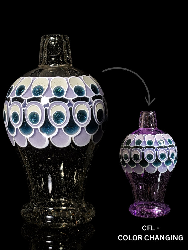 Color Changing Parallax Dot Stack Bubble Cap - Olour_Glass