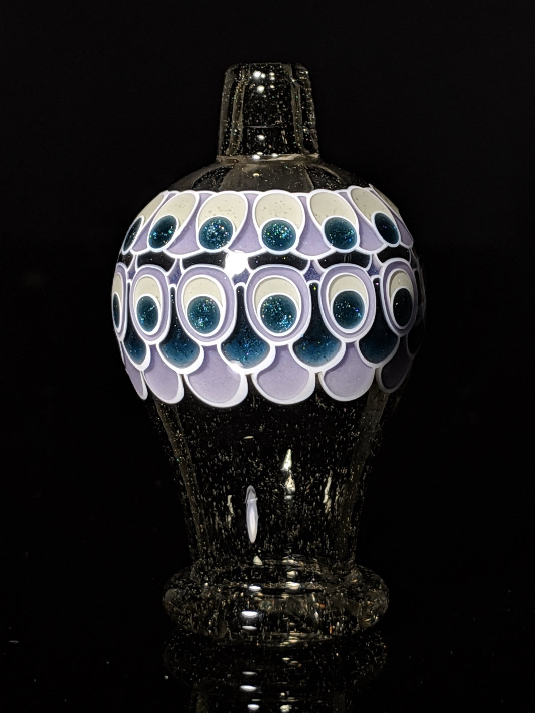 Color Changing Parallax Dot Stack Bubble Cap - Olour_Glass