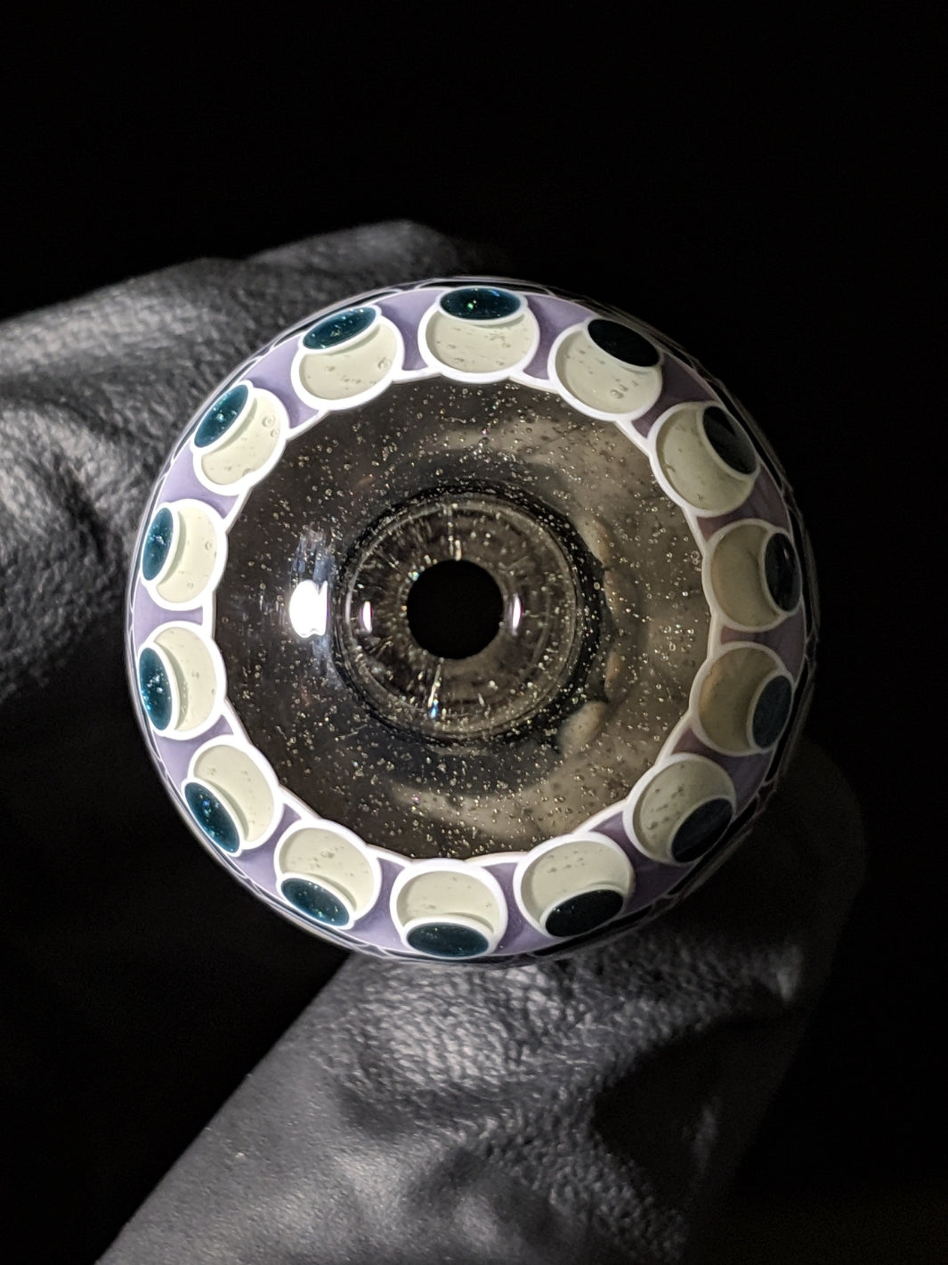 Color Changing Parallax Dot Stack Bubble Cap - Olour_Glass