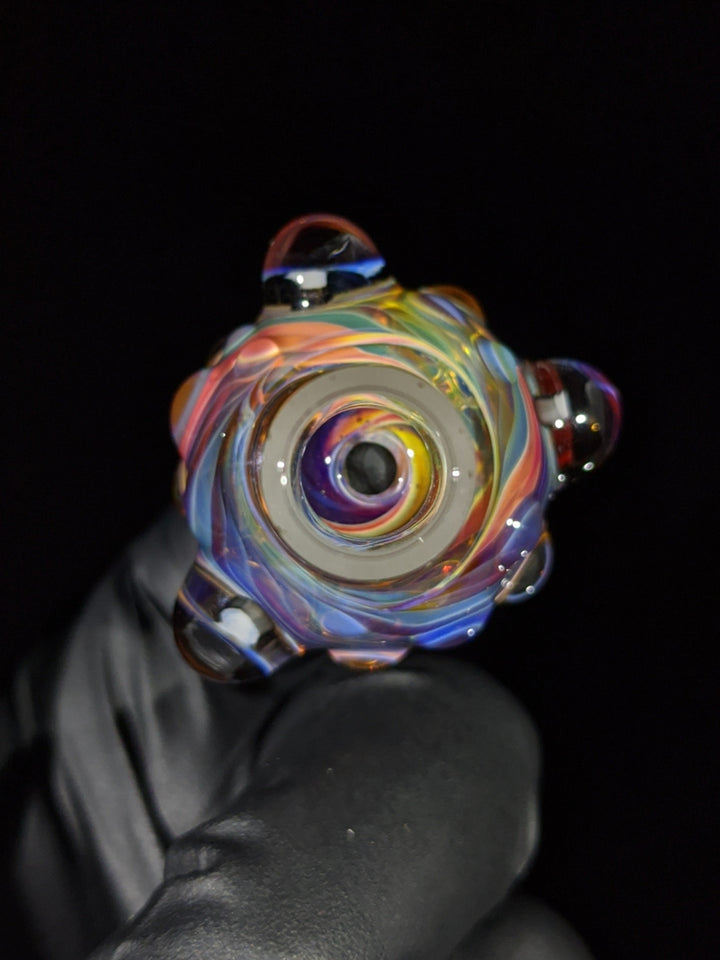 Triple Mushroom Milli 14mm Bowl - MessyGlass