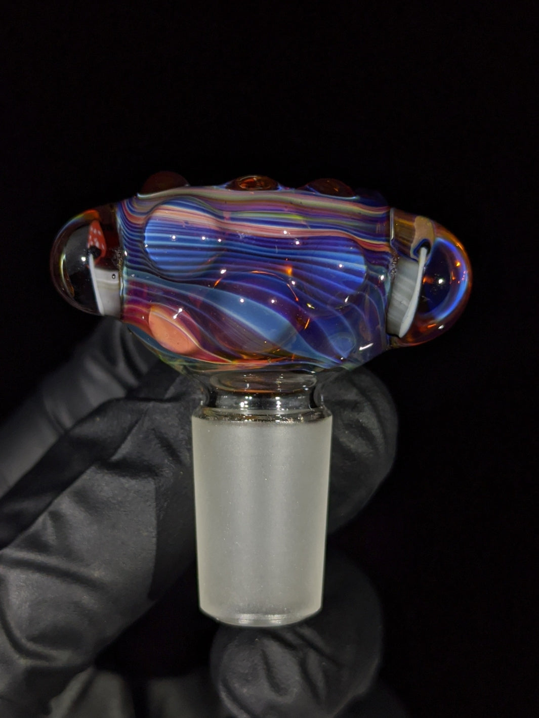 Triple Mushroom Milli 14mm Bowl - MessyGlass