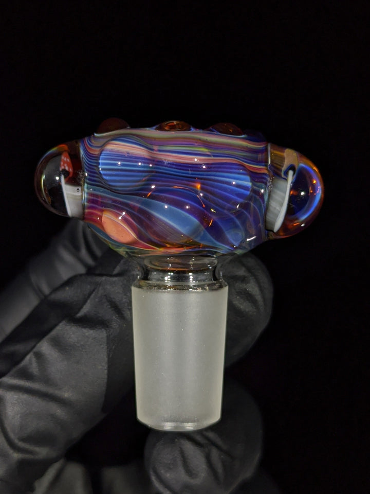Triple Mushroom Milli 14mm Bowl - MessyGlass