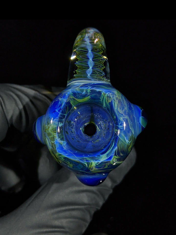 Electric Fumed Horn Handle 14mm Bowl - MessyGlass