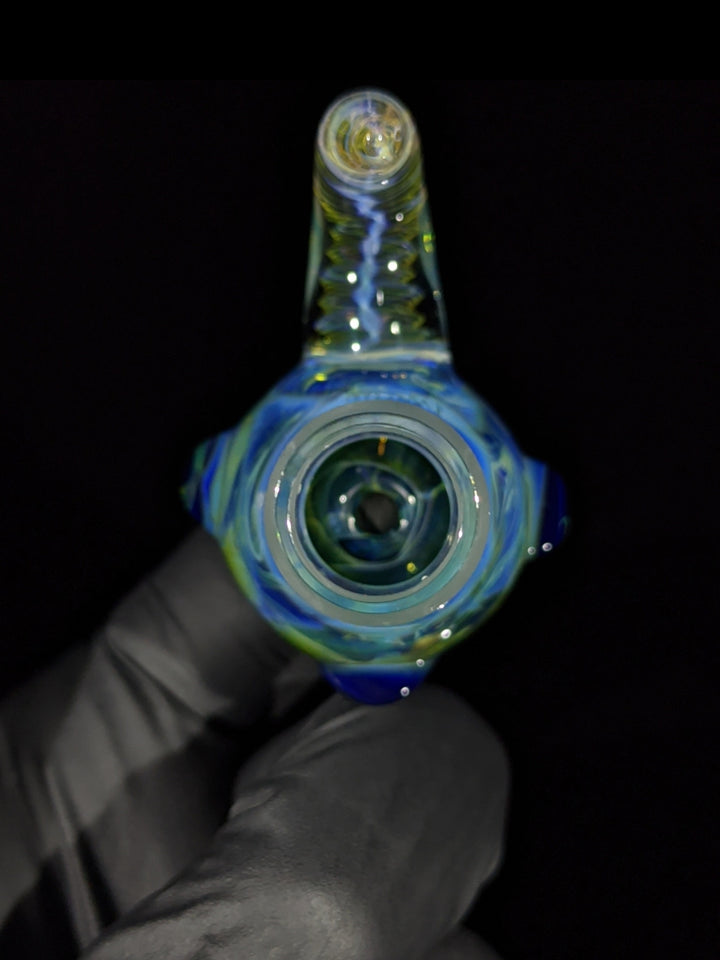 Electric Fumed Horn Handle 14mm Bowl - MessyGlass