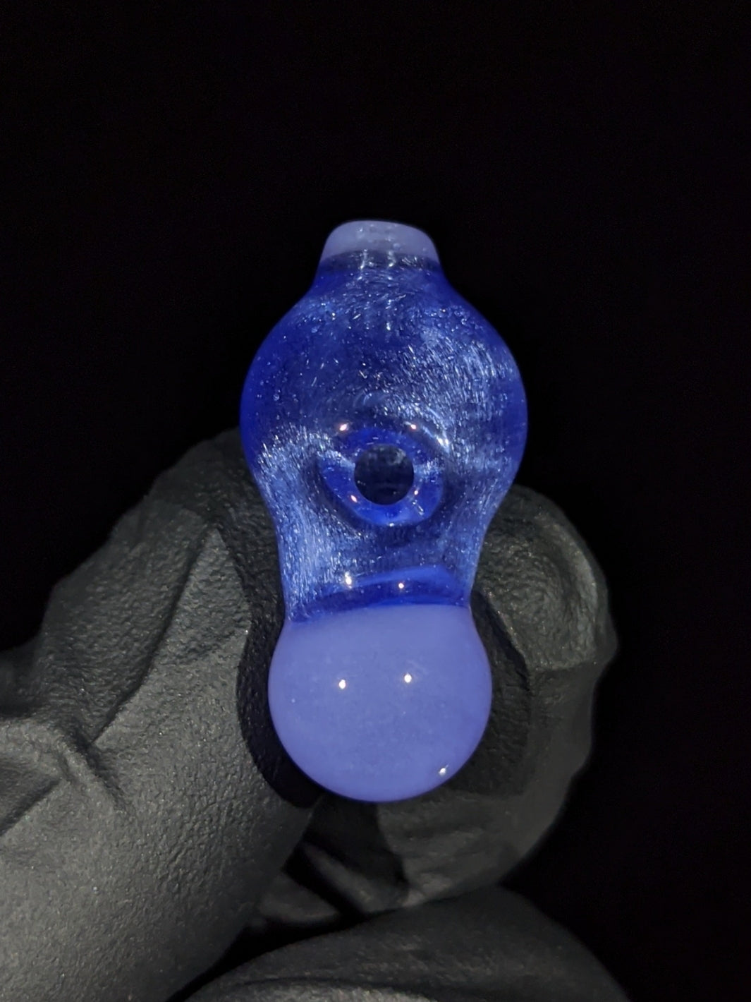 Puffco Blue Silk Bubble Cap - Messy Glass