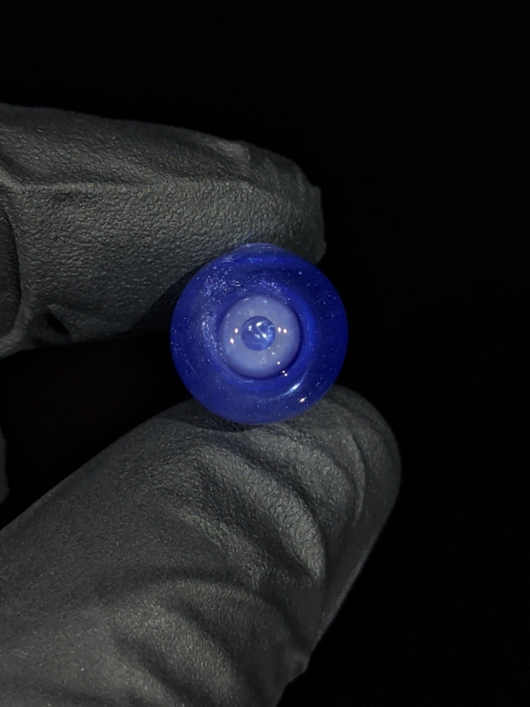 Puffco Blue Silk Bubble Cap - Messy Glass
