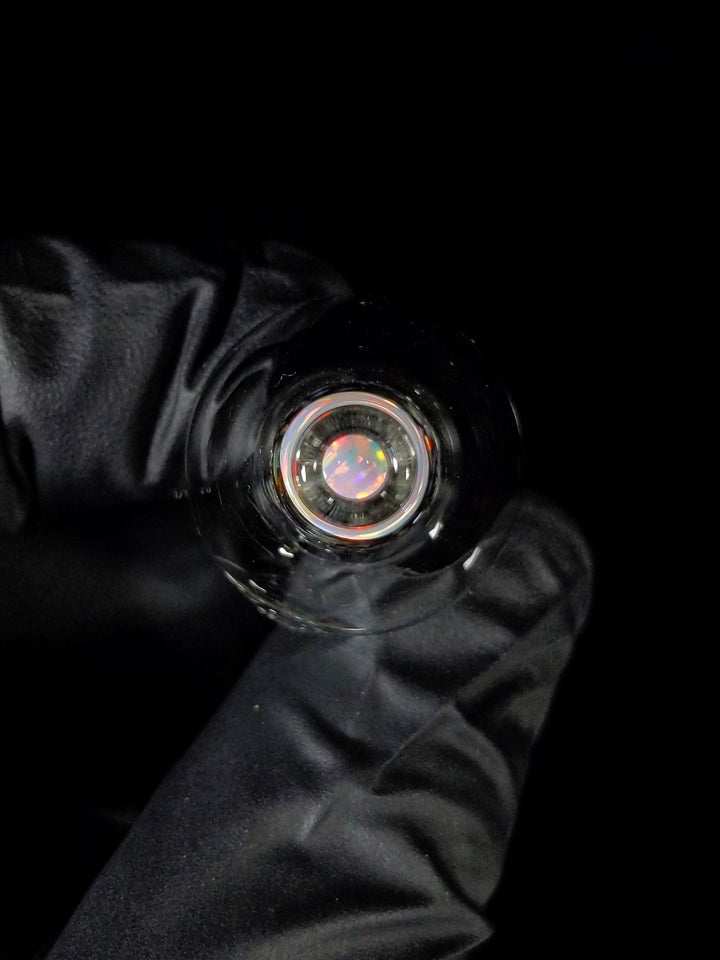 UV Reactive Opal Blu-V Bubble Cap - Soup_Glass