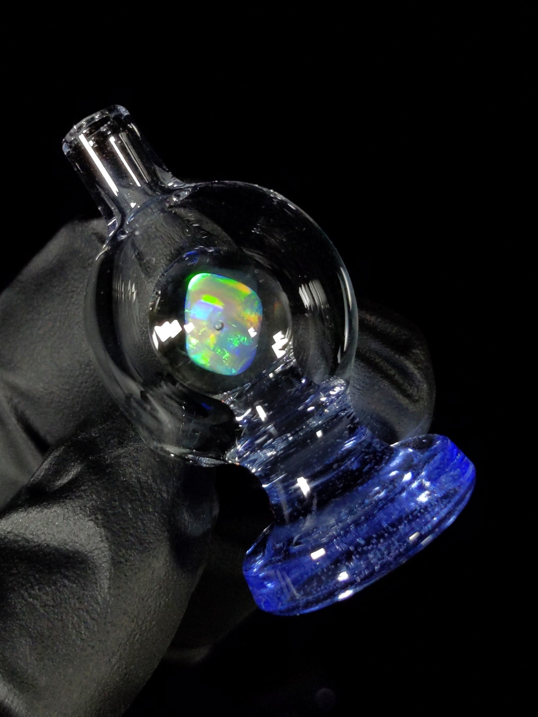 UV Reactive Opal Lucy Bubble Cap - Soup_Glass