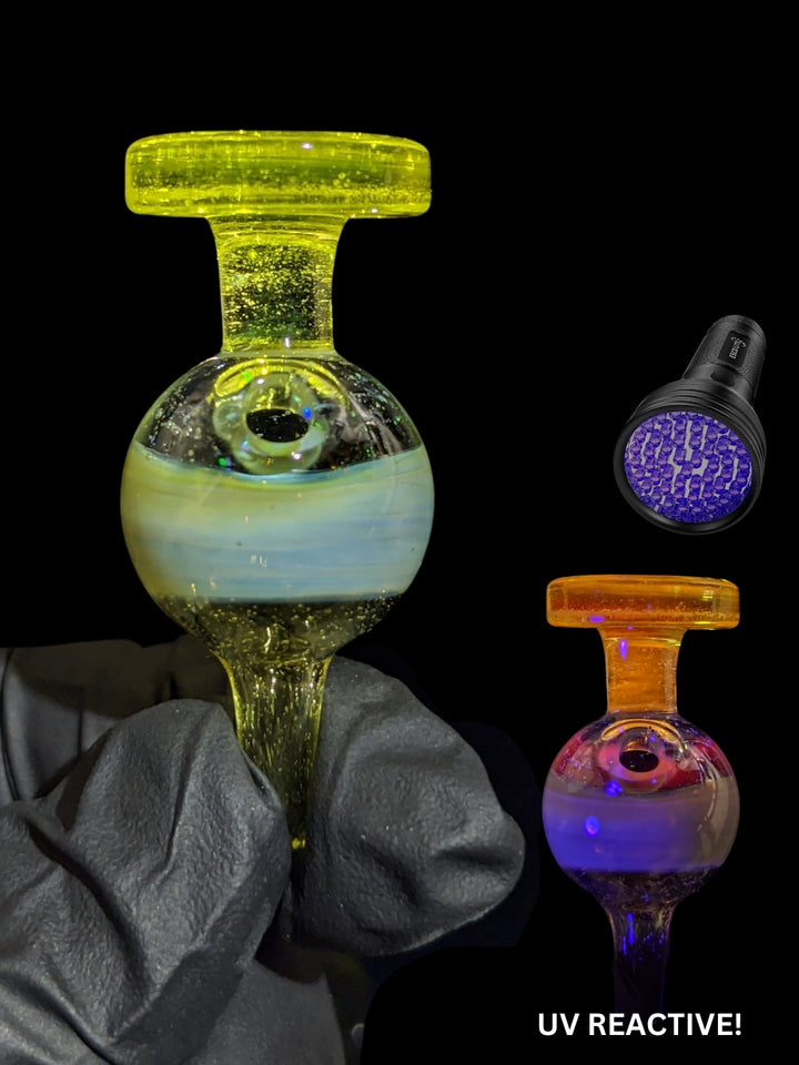 UV Reactive Saturn Bubble Cap - SuperHomieSanchez